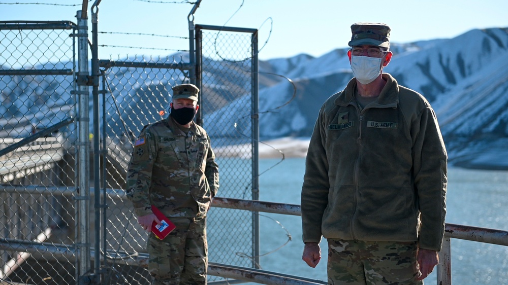 Commander of the Corps’ Northwestern Division toured the Lucky Peak Dam Project