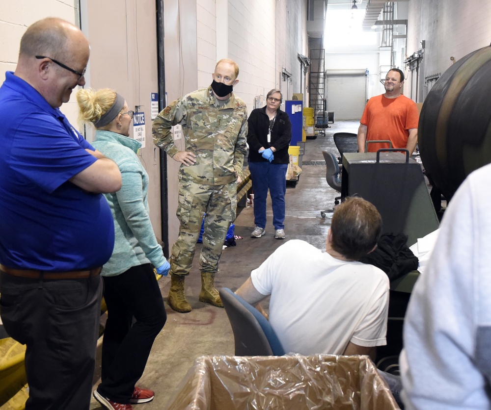 88th Logistics Readiness Squadron prepares sanitizing solution for COVID-19