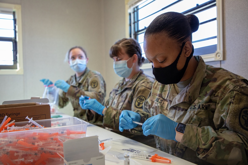 MEDCOM Personnel Prepare Vaccinations for CVC