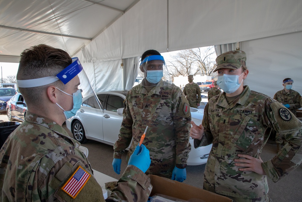 MEDCOM Personnel Prepare Vaccinations for CVC