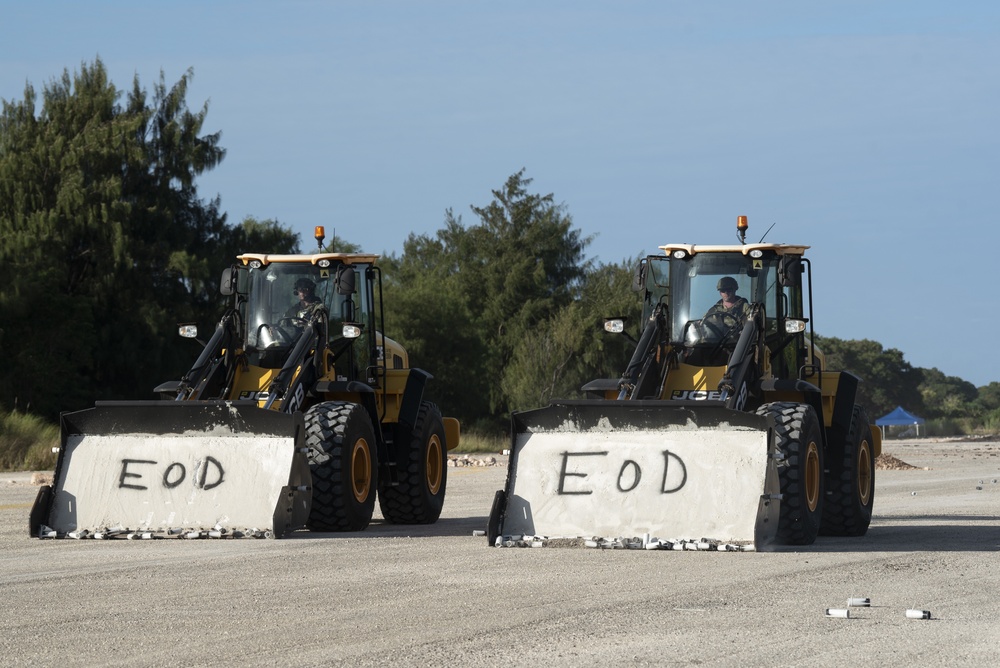 554th RED HORSE Repairing the Runway