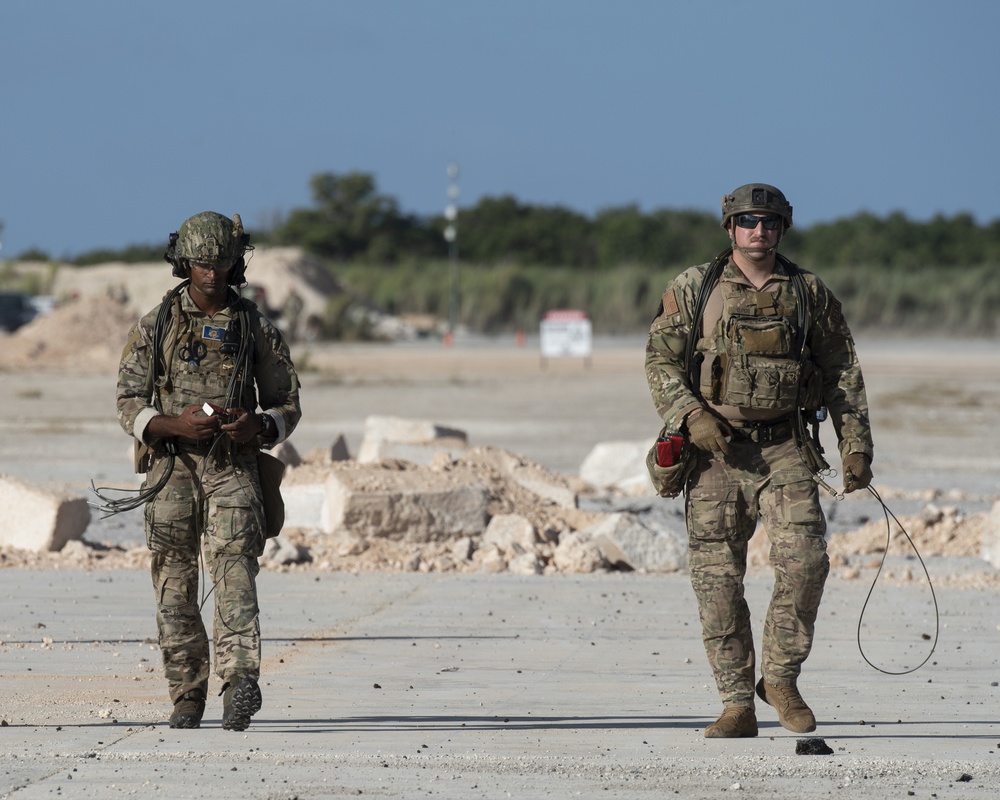 554th RED HORSE Repairing the Runway