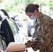 Screening at Wheeler Army Airfield COVID-19 Vaccine Drive Thru