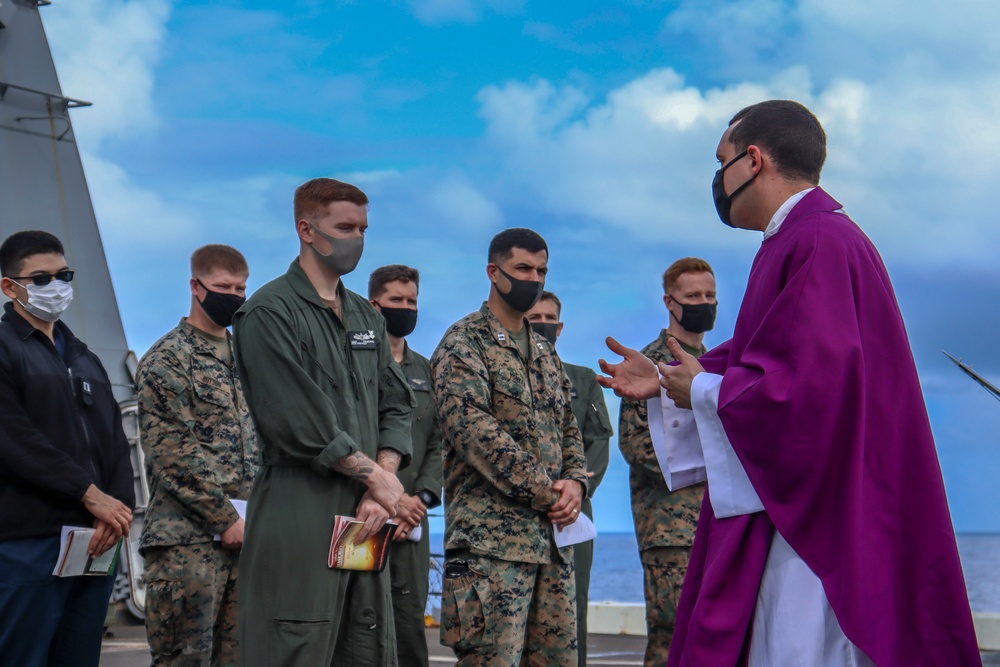 Mass Aboard USS New Orleans