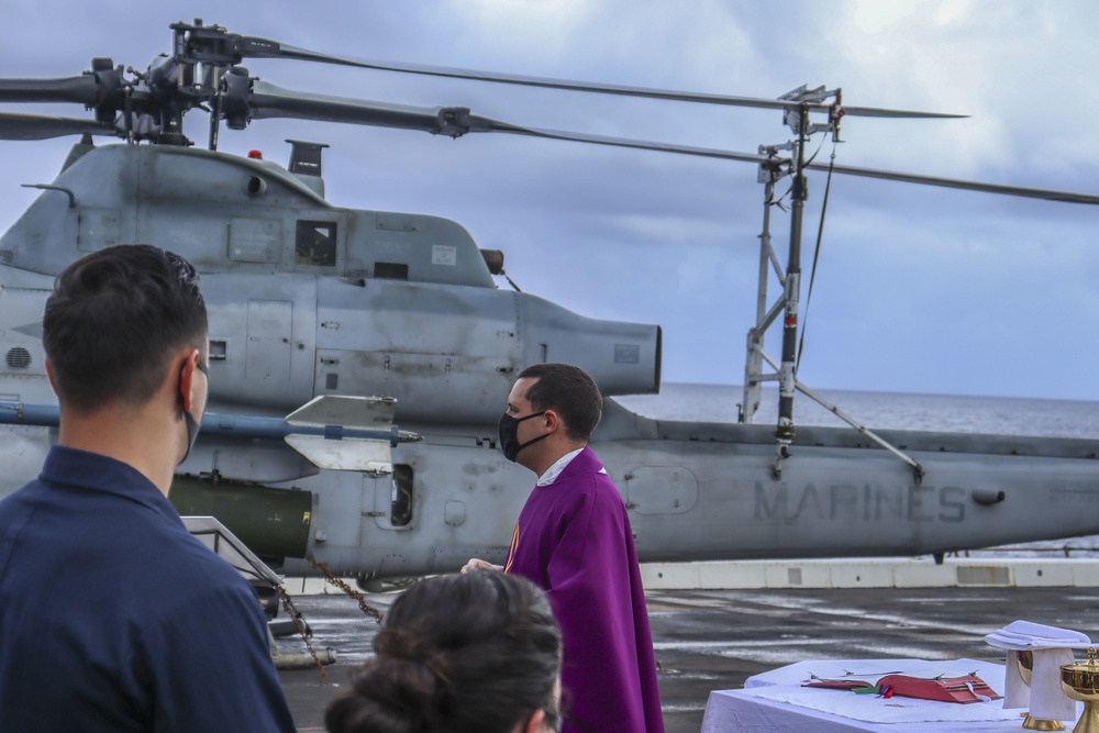 Mass Aboard USS New Orleans