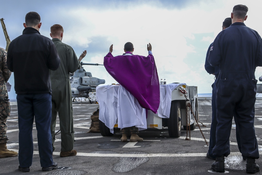 Mass Aboard USS New Orleans