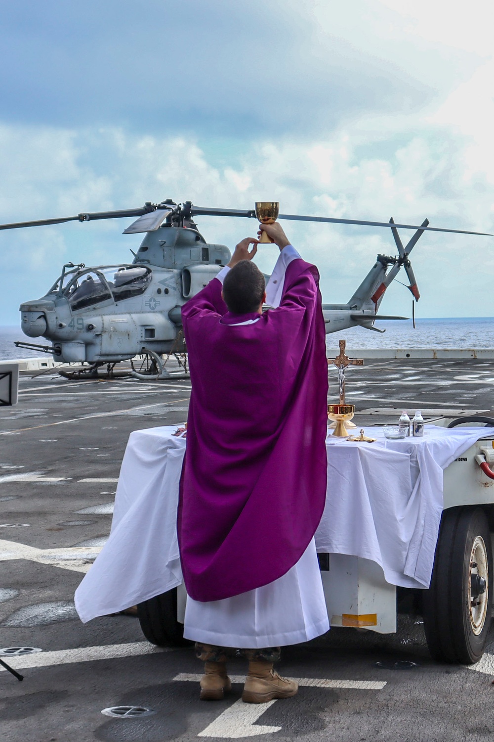 Mass Aboard USS New Orleans