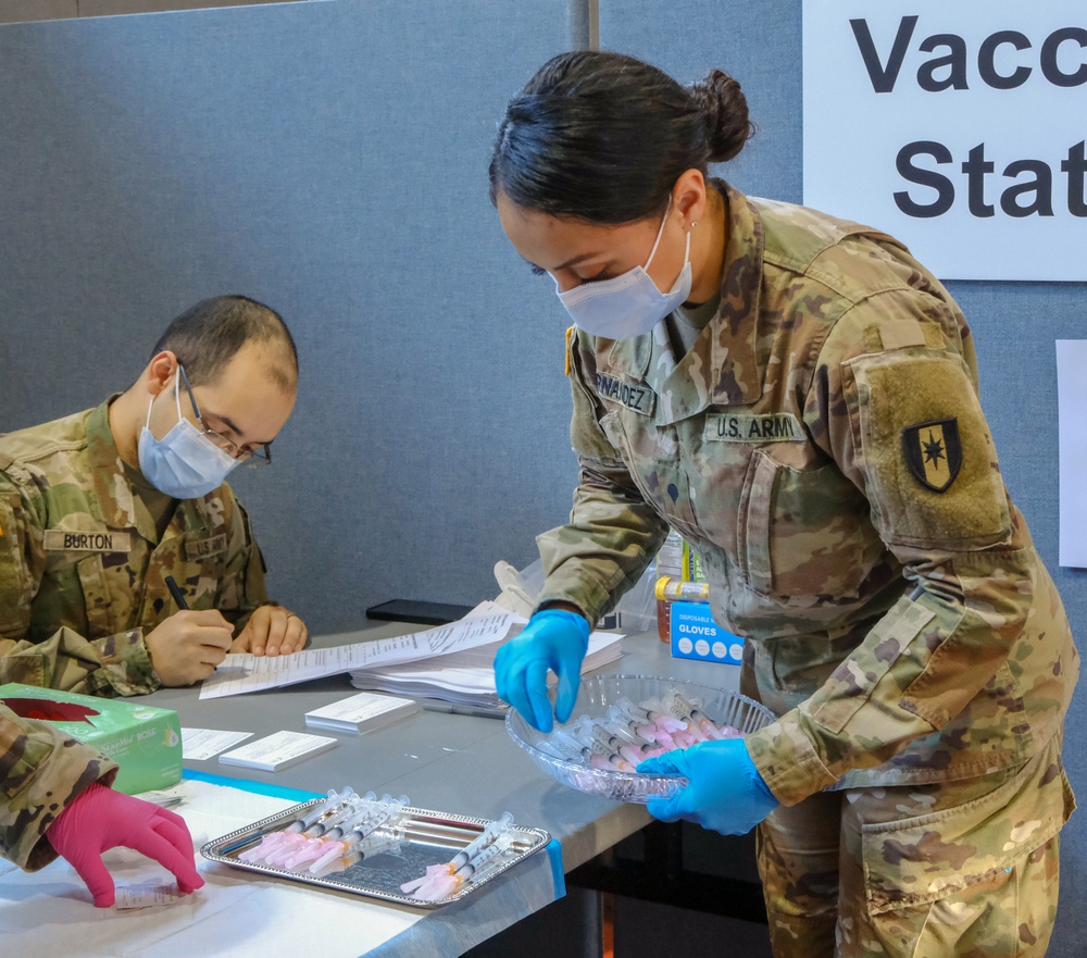 U.S. Army Soldiers support COVID-19 vaccination efforts in Paterson, NJ