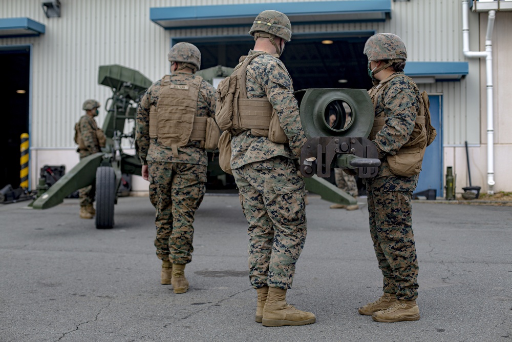 Echo Battery conducts simulated gun drills