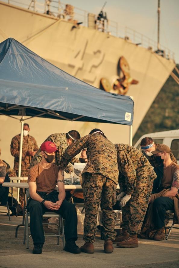 USS Germantown (LSD-42) COVID Vaccination