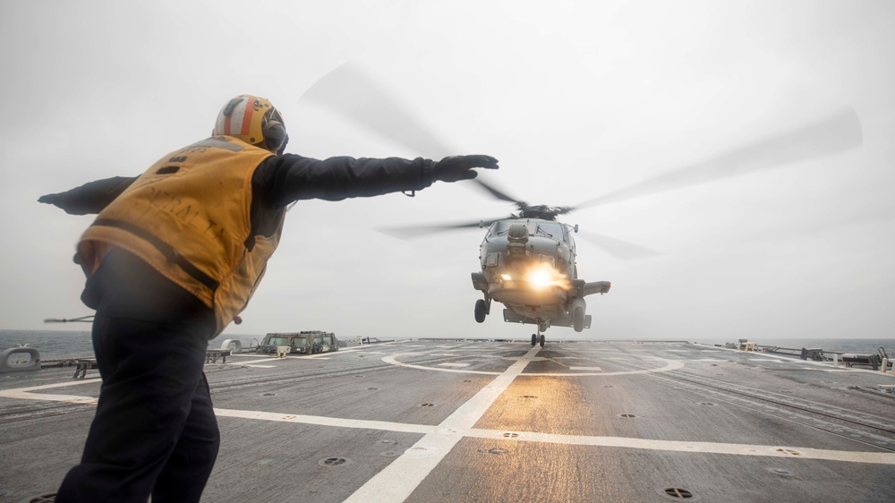 Flight Operations aboard USS Rafael Peralta