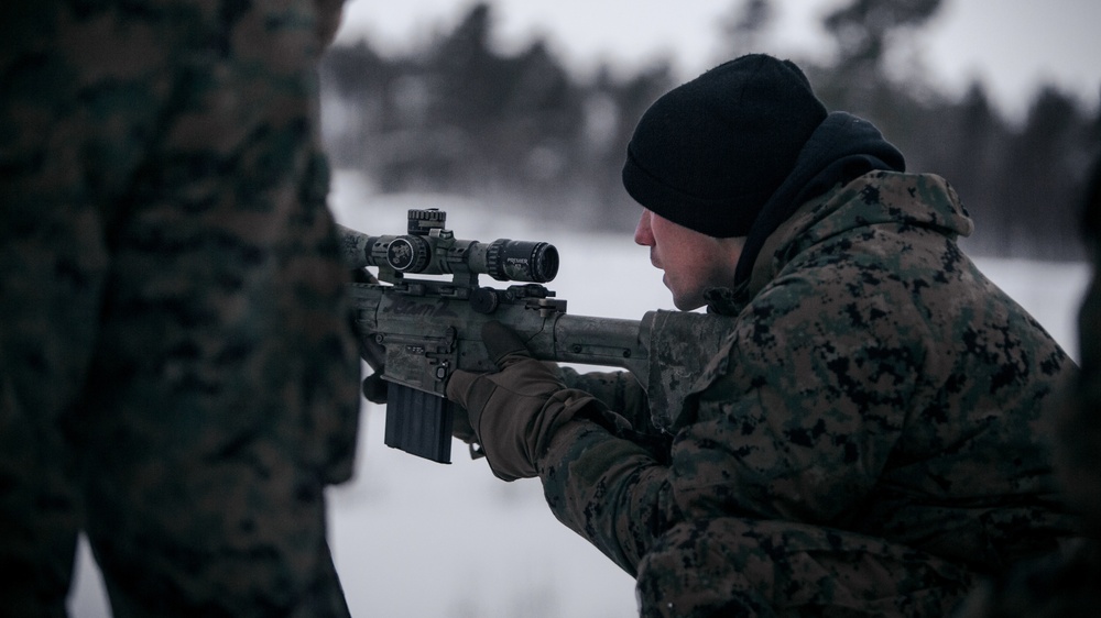 MRF-E Marines Conduct Sniper Range