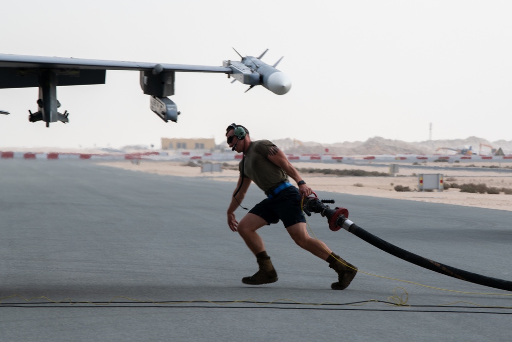 PSAB F-16 Fighting Falcons hot refuel at AUAB for ACE capstone event
