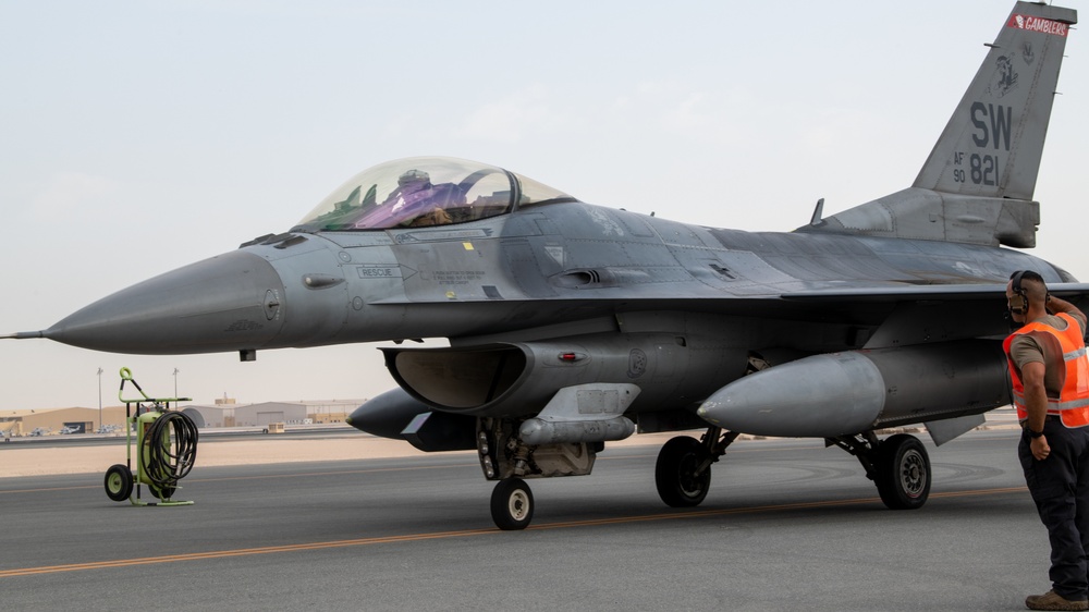 PSAB F-16 Fighting Falcons hot refuel at AUAB for ACE capstone event