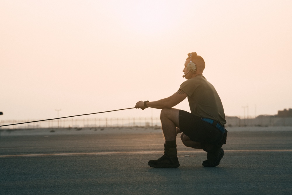 PSAB F-16 Fighting Falcons hot refuel at AUAB for ACE capstone event