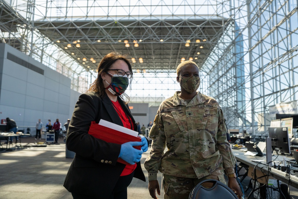 Governor Andrew Cuomo visits Javits Center NY Vaccination Site