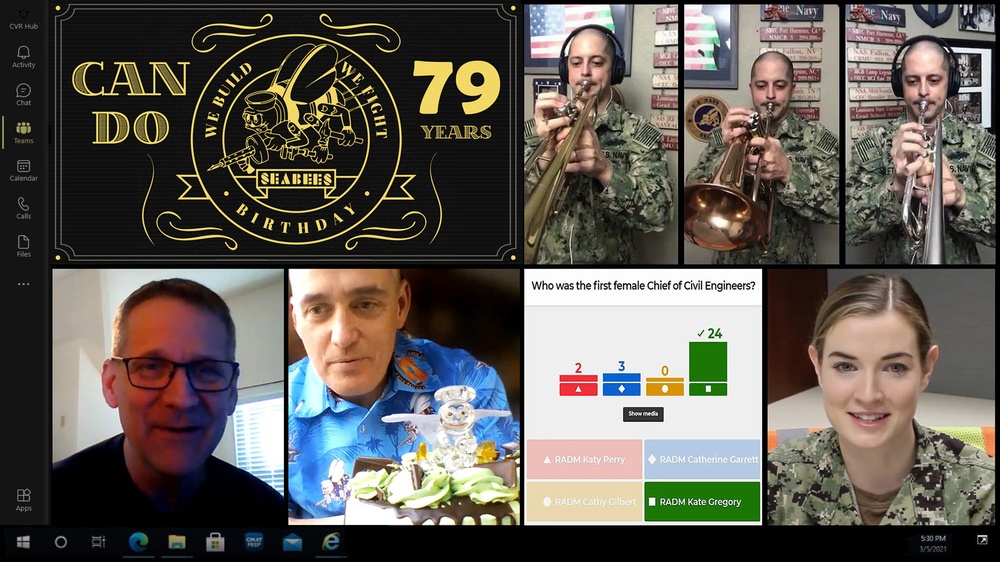 NAVFAC Mid-Atlantic Celebrates Seabee Birthday with Online Virtual Ball