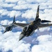 F-16 Viper and F-22 Raptor demo teams refuel with Okies