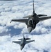 F-16 Viper and F-22 Raptor demo teams refuel with Okies