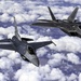 F-16 Viper and F-22 Raptor demo teams refuel with Okies
