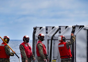 Military Sealift Command’s USNS Richard E. Byrd Participates in First  At-Sea Aircraft Carrier F135 Engine Power Module Delivery