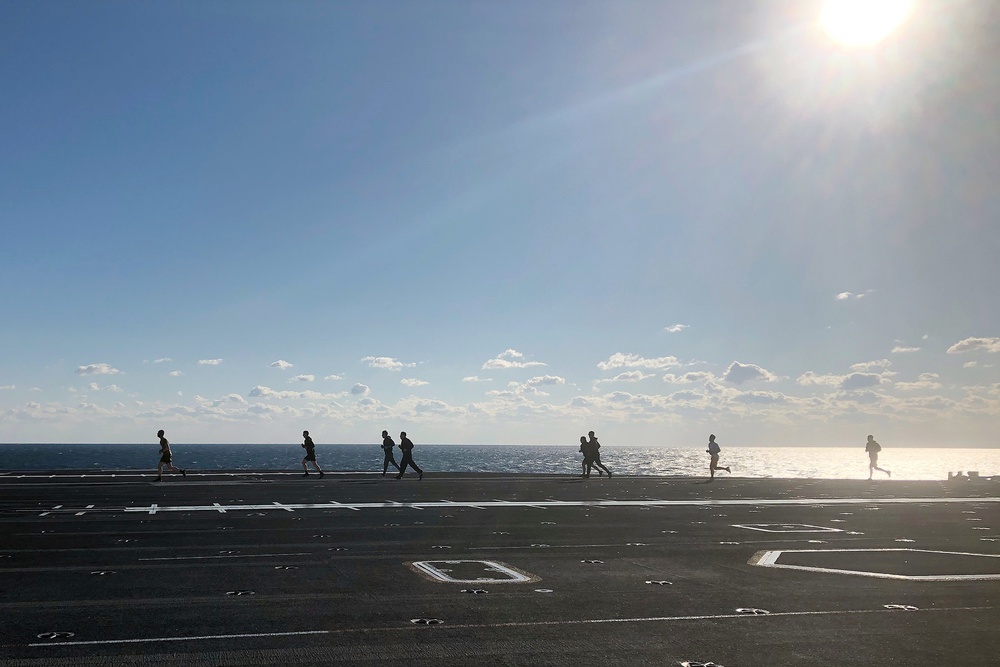 USS Gerald R. Ford (CVN 78) COVID Sucks 5K