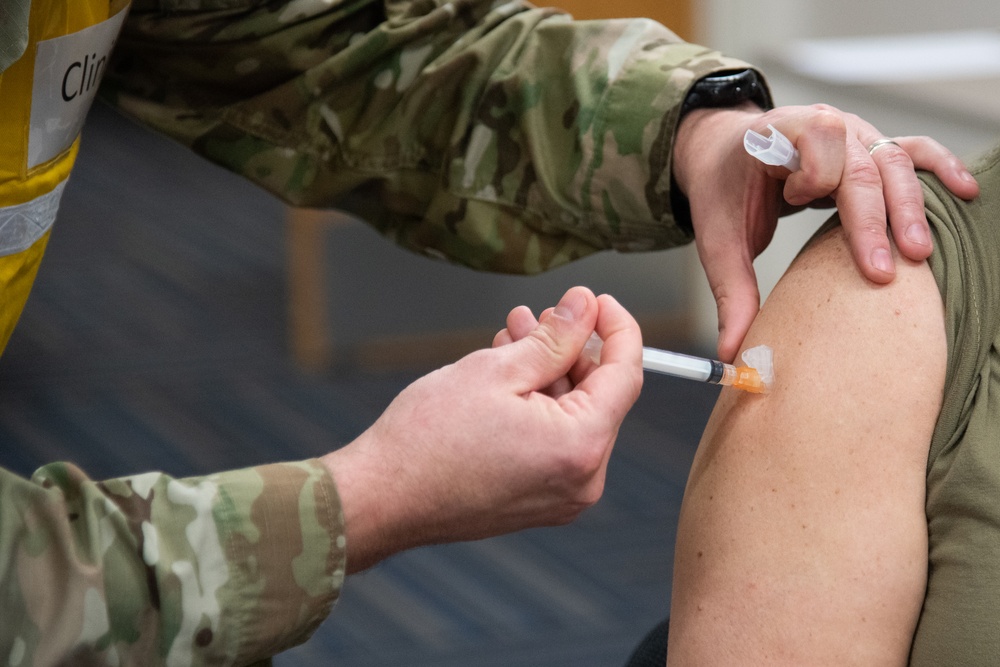 Arkansas Reserve unit offers second dose of COVID-19 vaccine