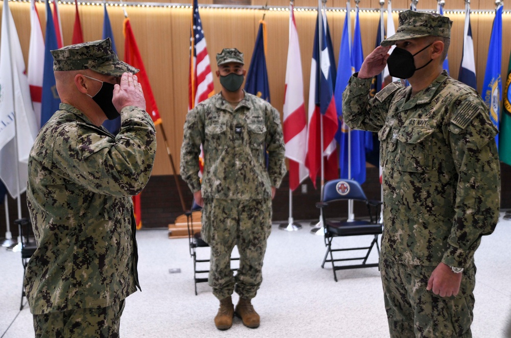 Naval Reserve NMRTC Camp Lejeune held a Change of Command Ceremony at NMCCL