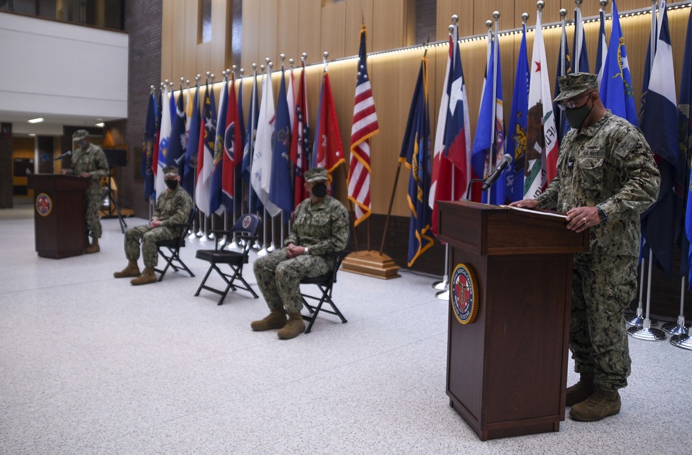 Naval Reserve NMRTC Camp Lejeune held a Change of Command Ceremony at NMCCL