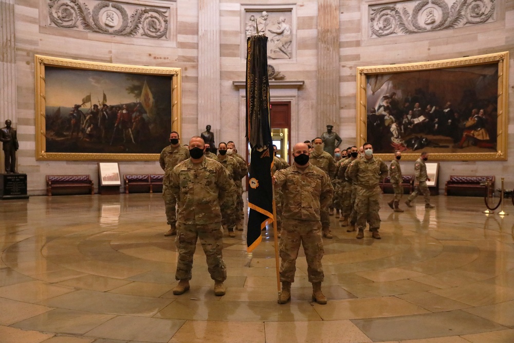 New Jersey National Guard soldiers hold promotion, reenlistment ceremony in Rotunda