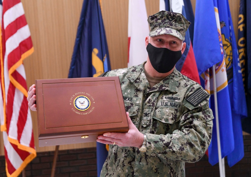 Naval Reserve NMRTC Camp Lejeune held a Change of Command Ceremony at NMCCL