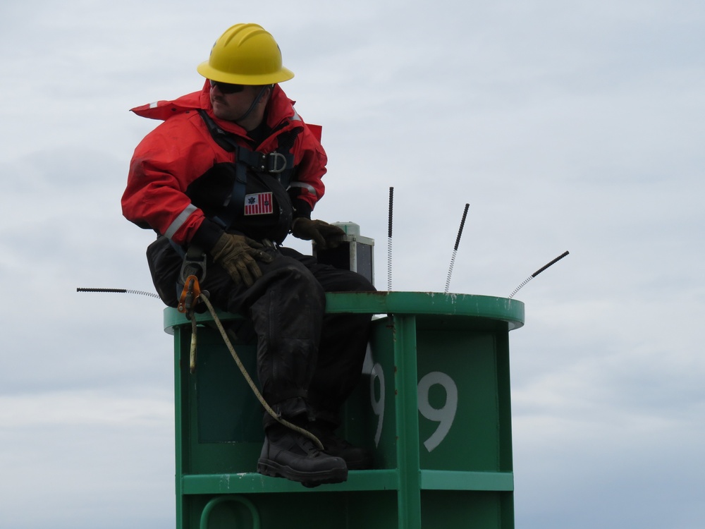 Coast Guard ATON Member Ensures Safe Vessel Navigation