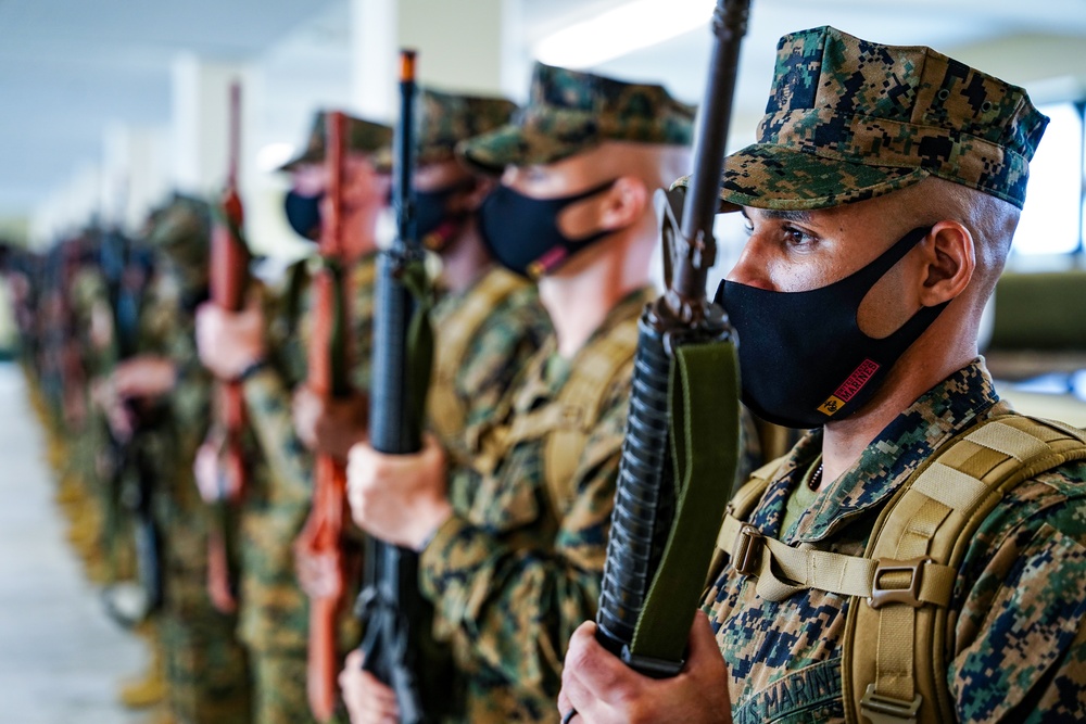 Drill Instructor School Students Practice Squad Bay Procedures