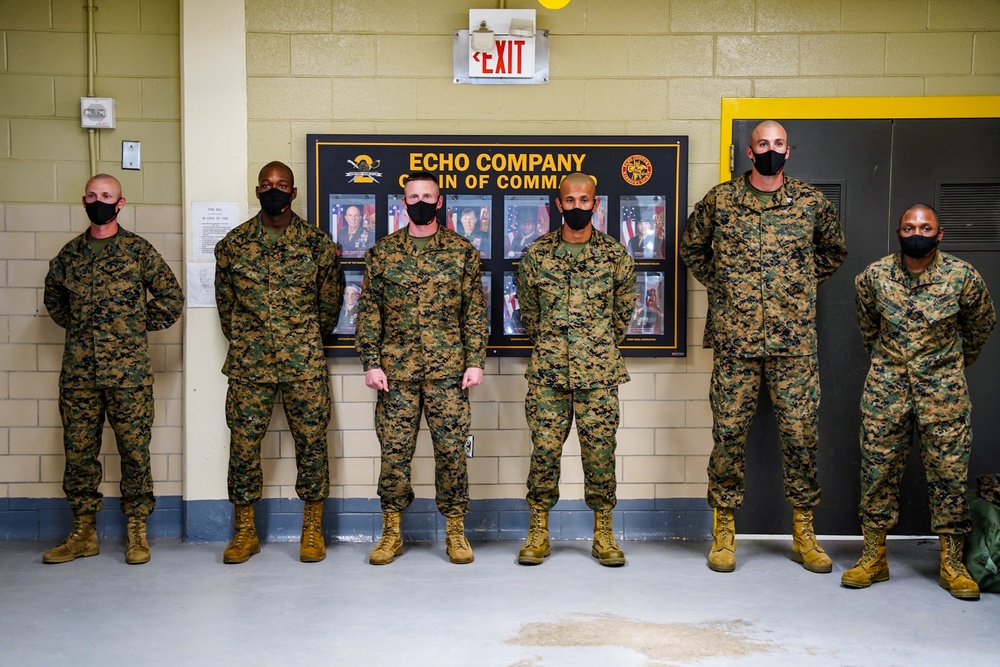 Drill Instructor School Students Practice Squad Bay Procedures