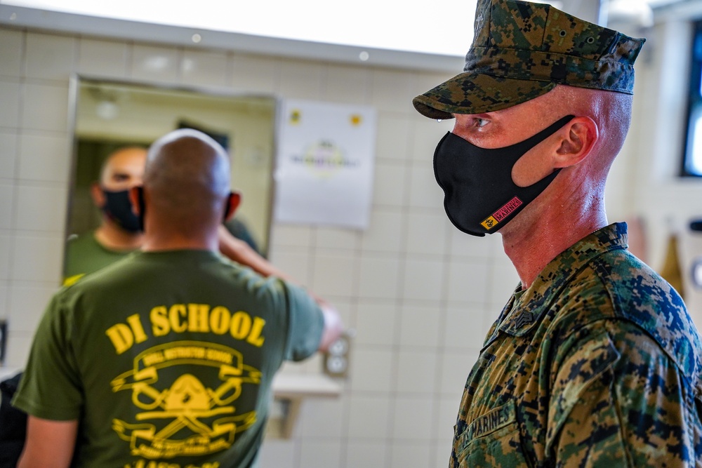 Drill Instructor School Students Practice Squad Bay Procedures