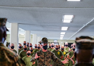Drill Instructor School Students Practice Squad Bay Procedures