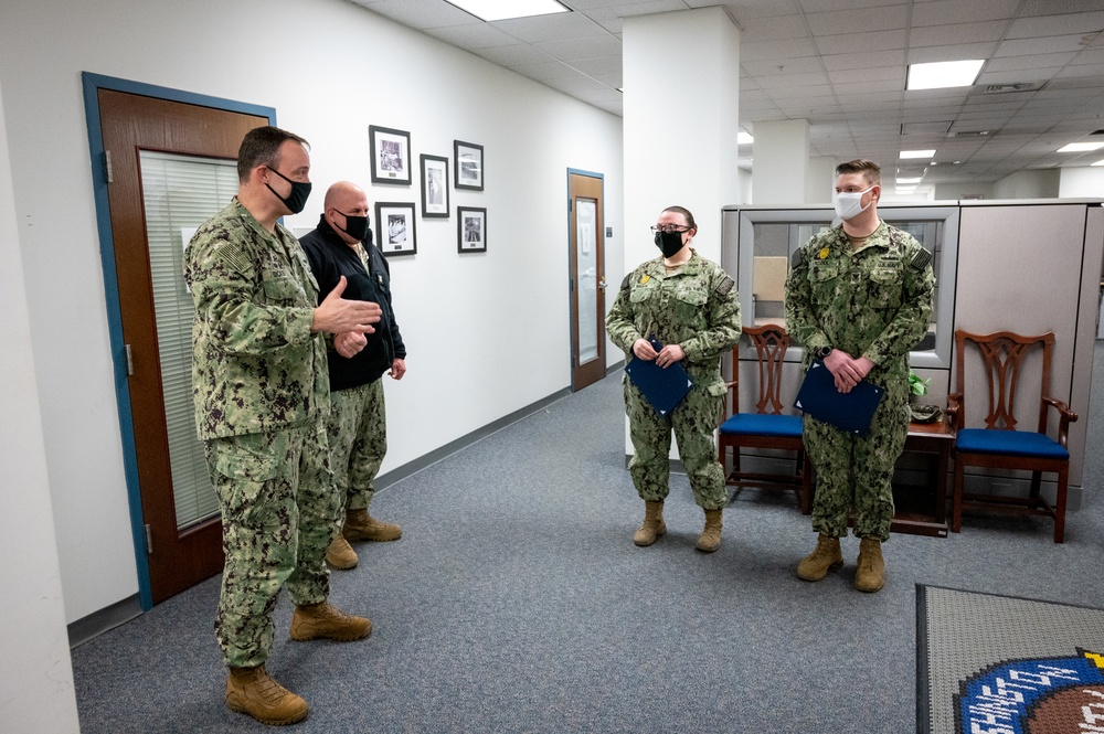 MA1 Dakota Koziol and MA2 Ashlee Nelson meritorious advancement