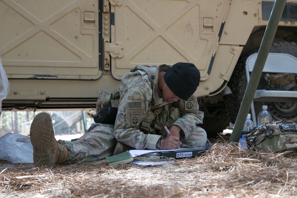 1st BCT Devils set up TOC during JRTC rotation 21-05