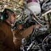 VP-46 Sailors perform hydraulic maintenance