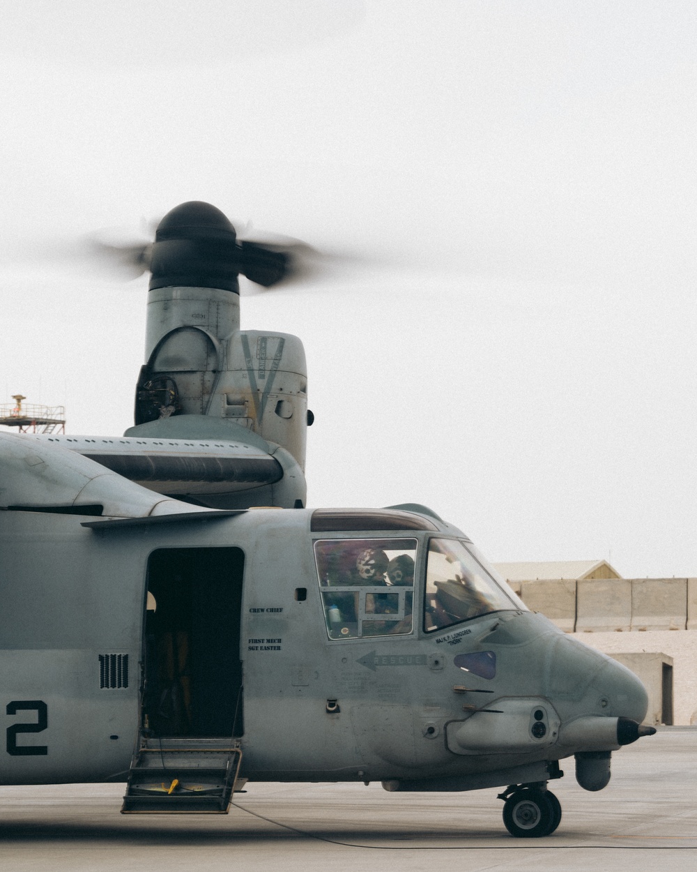 MV-22 Osprey refuels at AUAB for AFCENT ACE capstone event