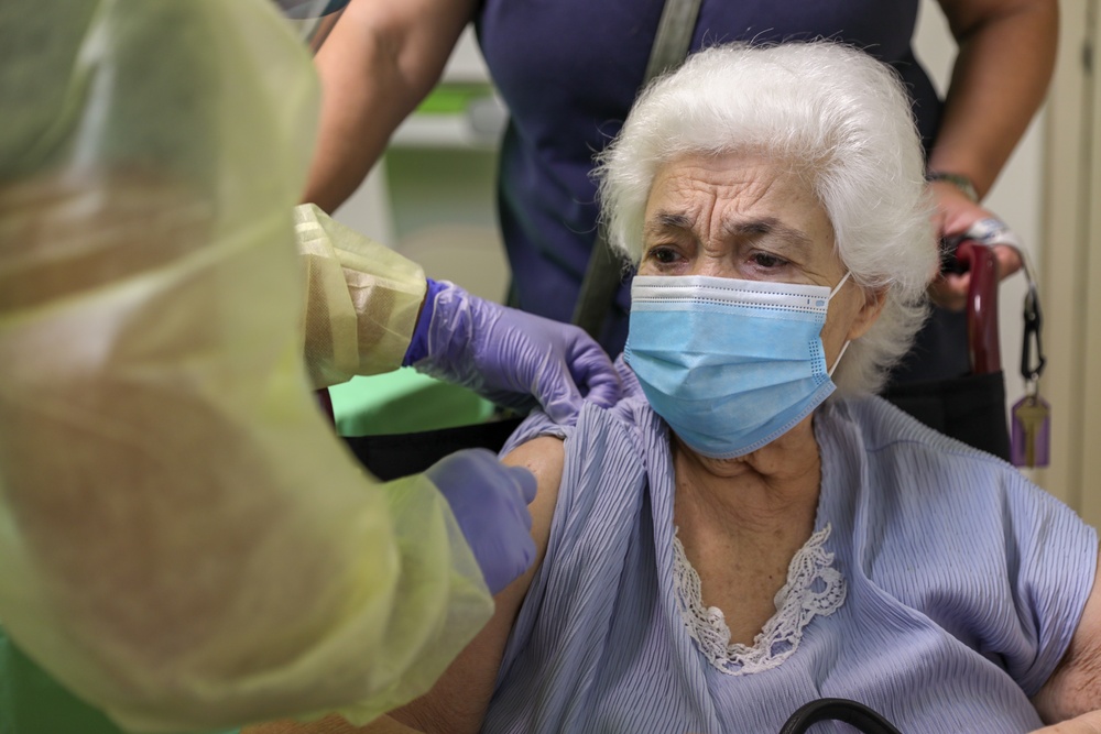 Elderly of Puerto Rico receive COVID-19 Vaccine