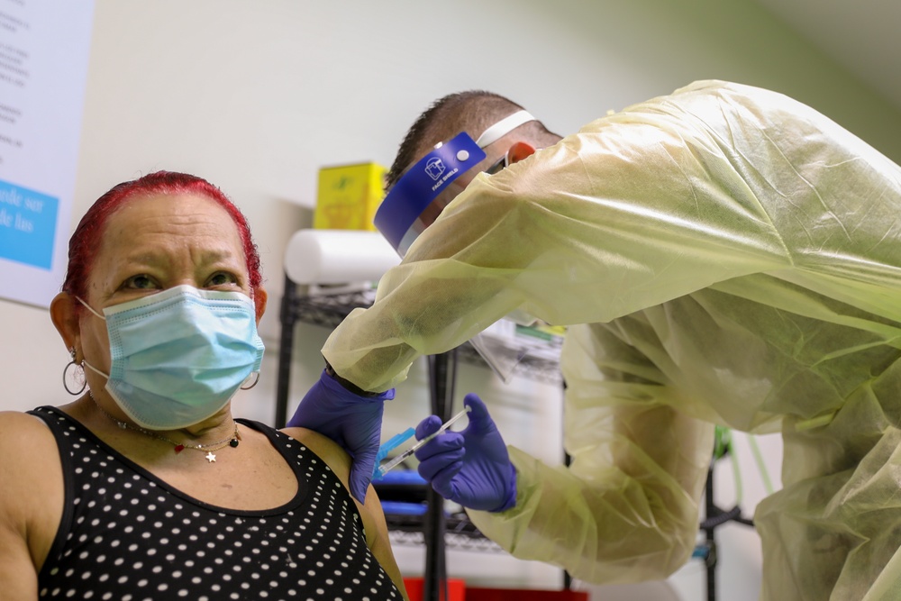 Elderly of Puerto Rico receive COVID-19 Vaccine