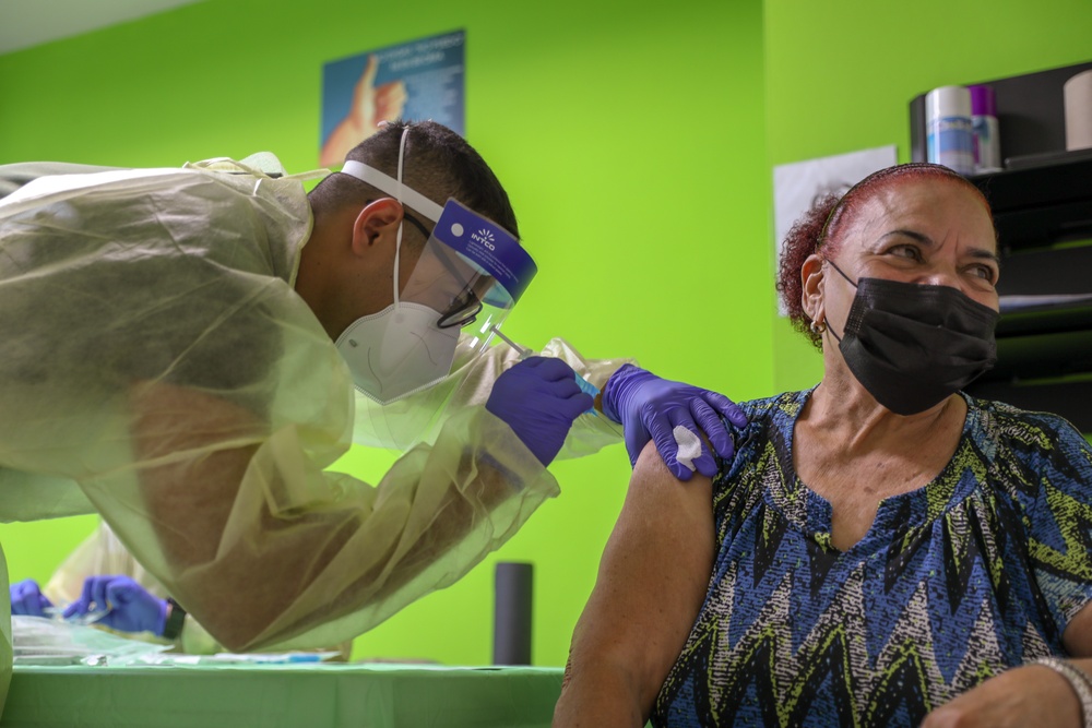 Elderly of Puerto Rico receive COVID-19 Vaccine