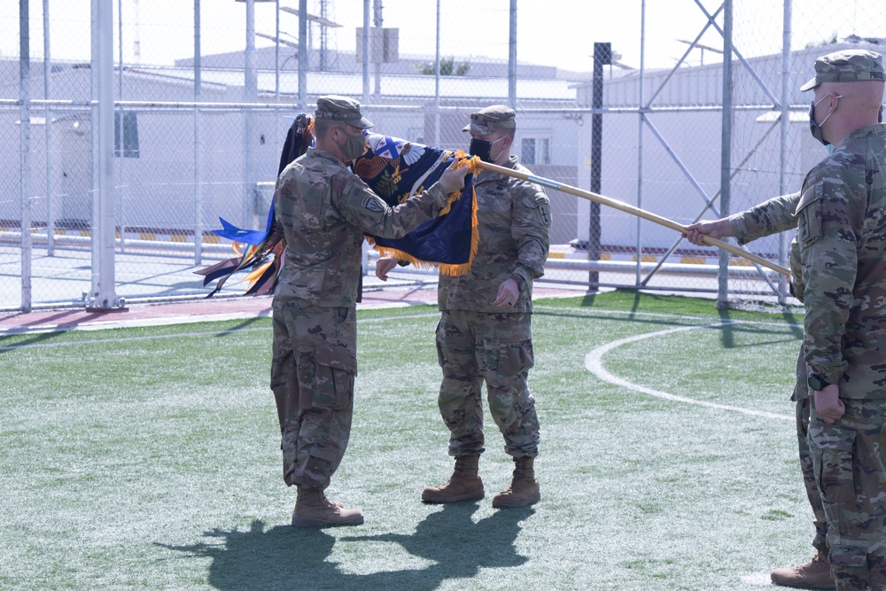 U.S. Army 3rd Battalion 126th Infantry Turn Over Command to U.S. Marines