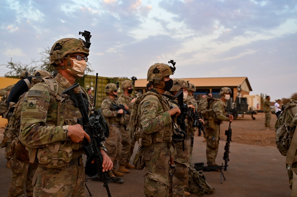 U.S. Africa Command forces conduct training with partner forces in Gao, Mali
