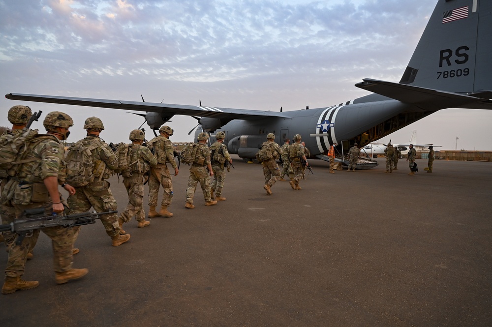U.S. Africa Command forces conduct training with partner forces in Gao, Mali