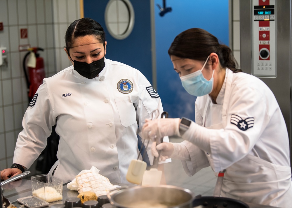 Not your grandpa’s chow hall: FSS Airmen wow judges during cook-off