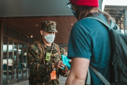 U.S. Marines and U.S. Navy Sailors Administer Vaccines at Globe Life Field CVC