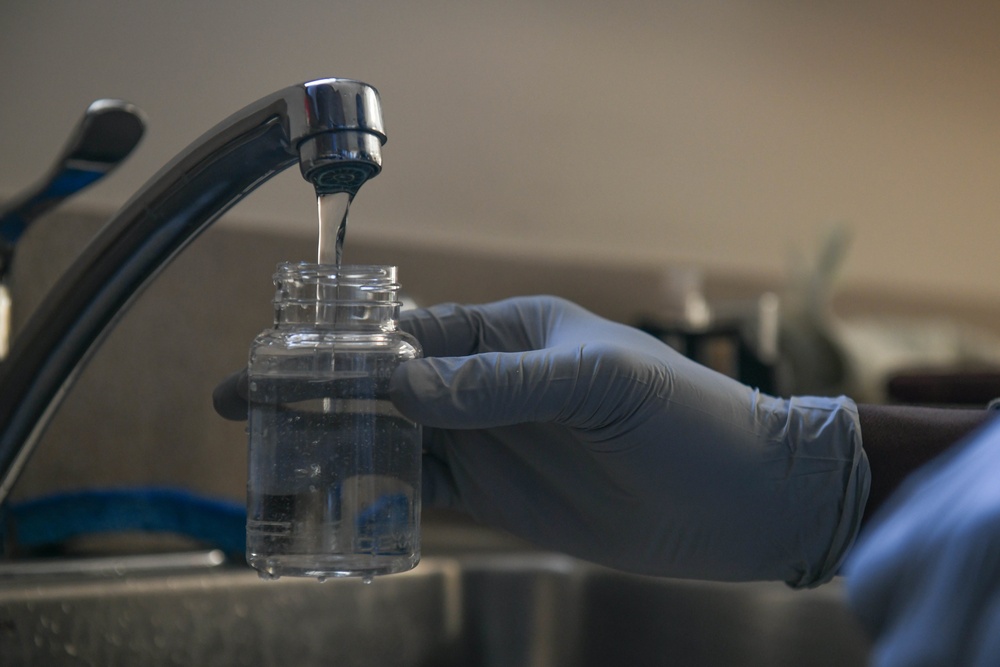 Bioenvironmental tests the water