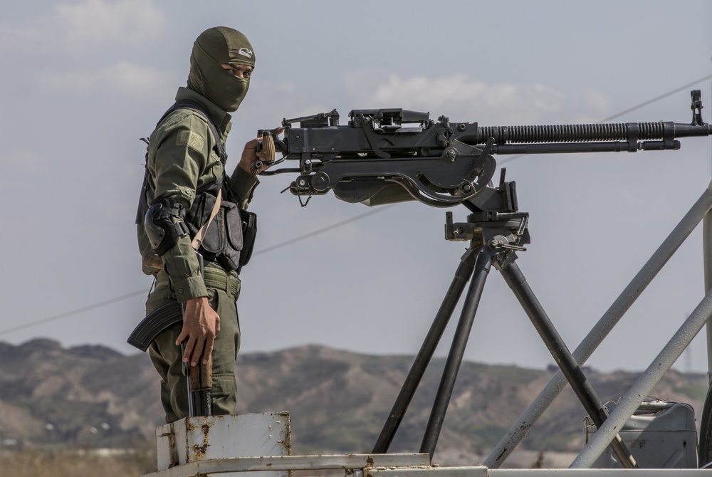 U.S. Army Bradleys Conduct a Border Crossing Patrol in Syria